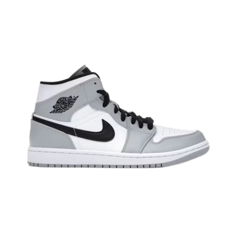 Jordan Nike Air Jordan 1 Mid Grey/Black Sneakers Grey - 1