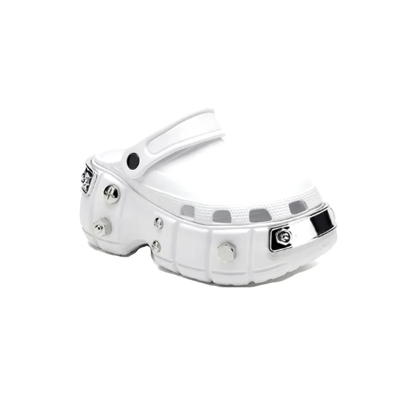 Other White Metal Accents Sandals White - 1