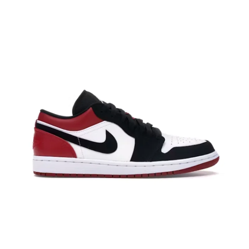 Jordan Nike Air Jordan 1 Low Black Toe Sneakers Black - 1