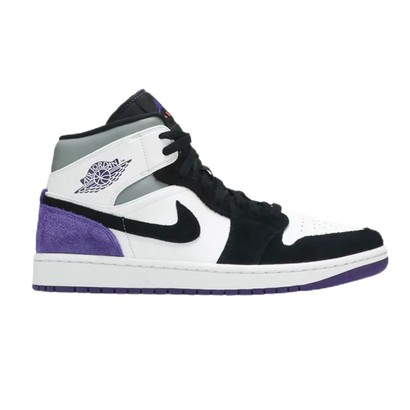 Jordan Nike Air Jordan 1 Mid Court Purple Sneakers Purple - 1