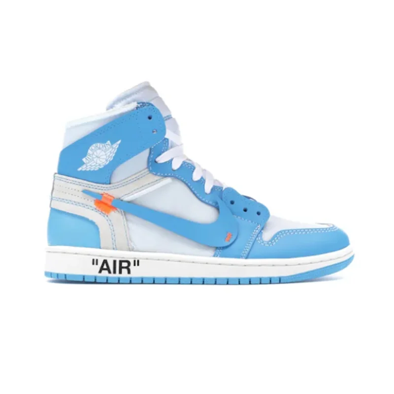 Jordan Nike Air Jordan 1 Off-White University Blue AQ0818-148 Sneakers Blue - 1