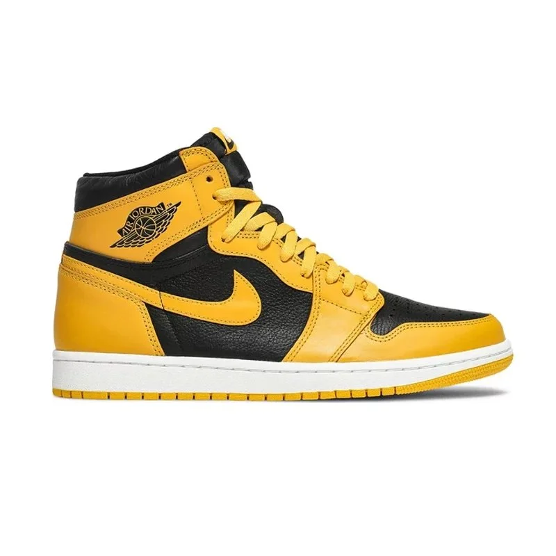 Jordan Nike Air Jordan 1 High Pollen Yellow Black Sneakers Yellow - 1