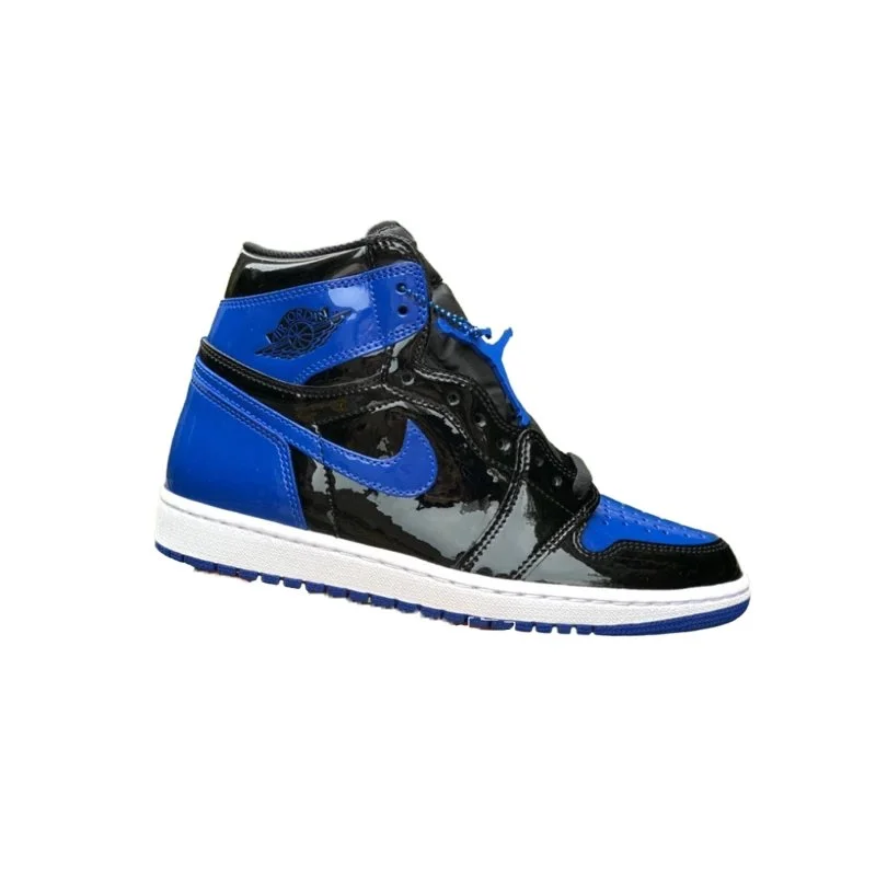 Jordan Nike Air Jordan 1 Royal Blue Patent Leather Sneakers Blue - 1