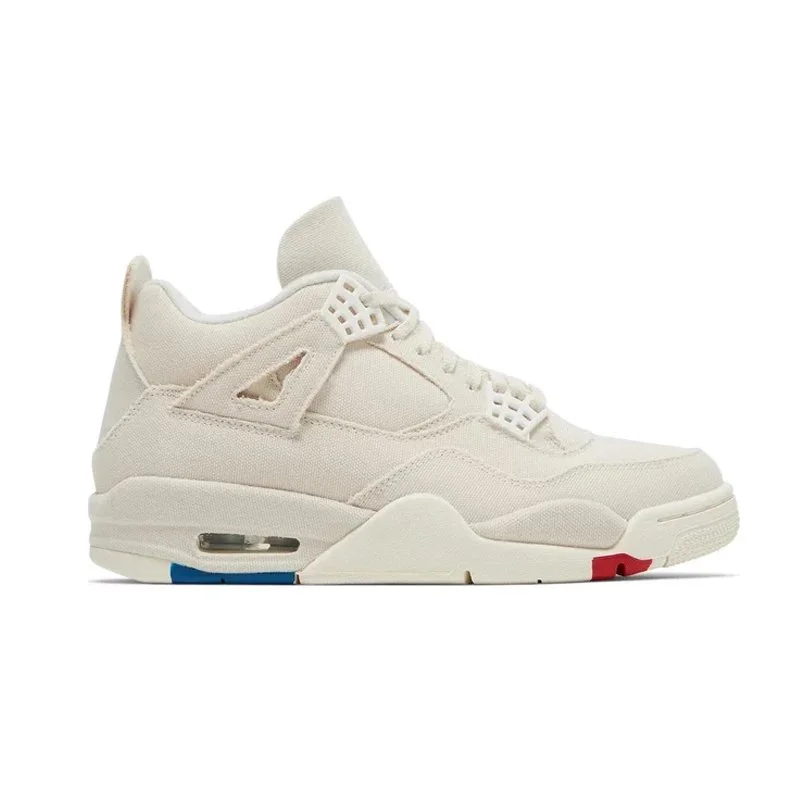 Jordan Nike Air Jordan 4 Blank Canvas DQ4909-100 Sneakers White - 1