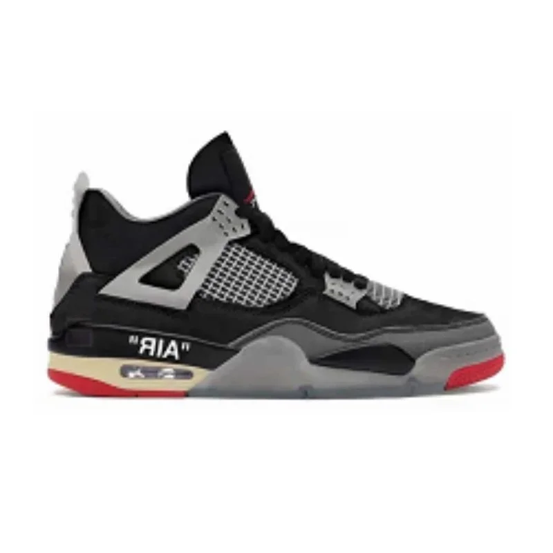 Jordan Nike Air Jordan 4 OW Black Sneakers Black - 1