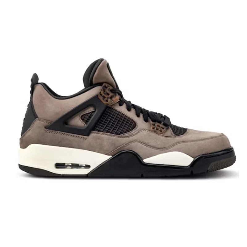 Jordan Nike Air Jordan 4 Travis Scott Olive Sneakers Brown - 1