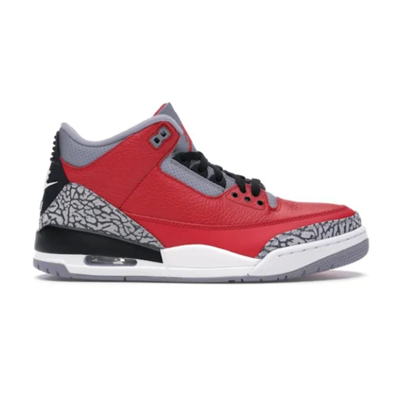 Jordan Nike Air Jordan 3 Gym Red Cement Sneakers Red - 1