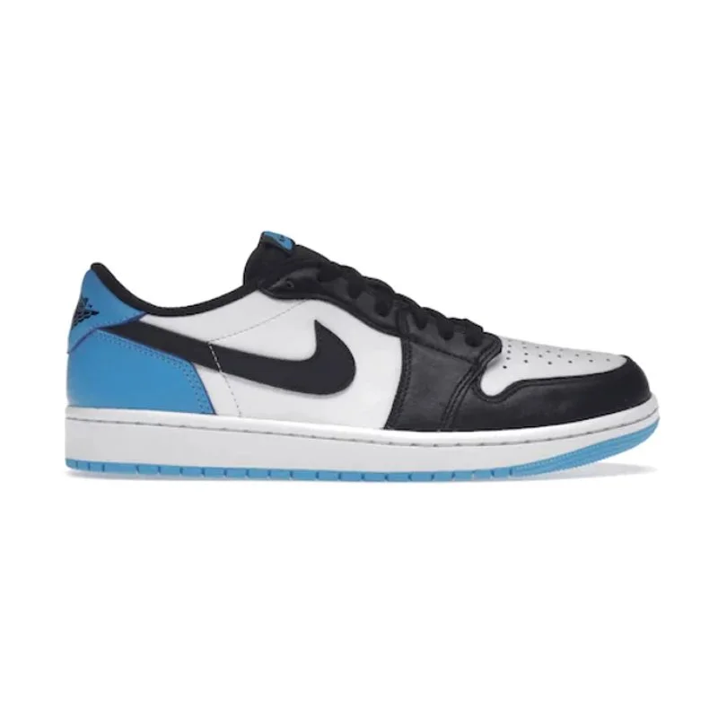 Jordan Nike Air Jordan 1 Low Black Dark Powder Blue cz0790-104 Sneakers Black - 1
