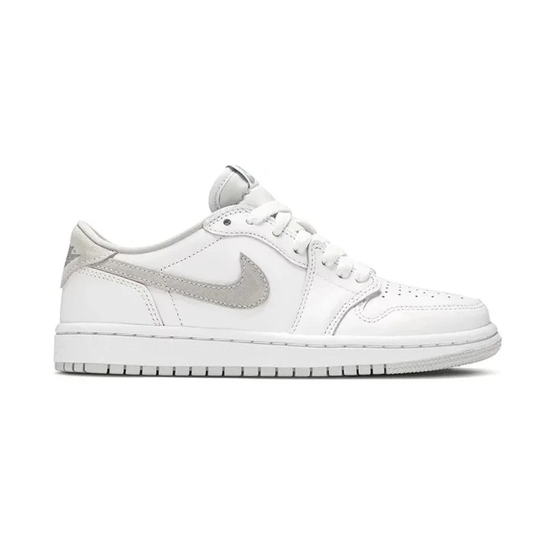 Jordan Nike Air Jordan 1 Low Neutral Grey Sneakers White - 1
