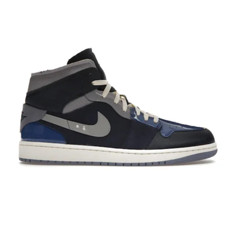 Jordan Nike Air Jordan 1 Mid Blue White DR8868-400 Sneakers Blue - 1