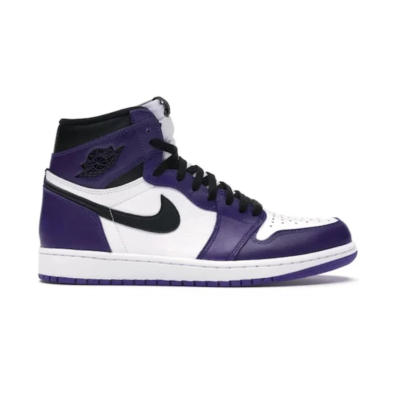 Jordan Nike Air Jordan 1 Court Purple White Sneakers Purple - 1
