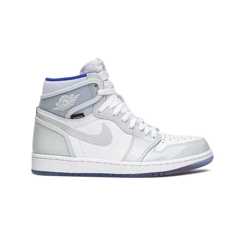 Jordan Nike Air Jordan 1 High White Racer Blue CK6637-104 Sneakers White - 1