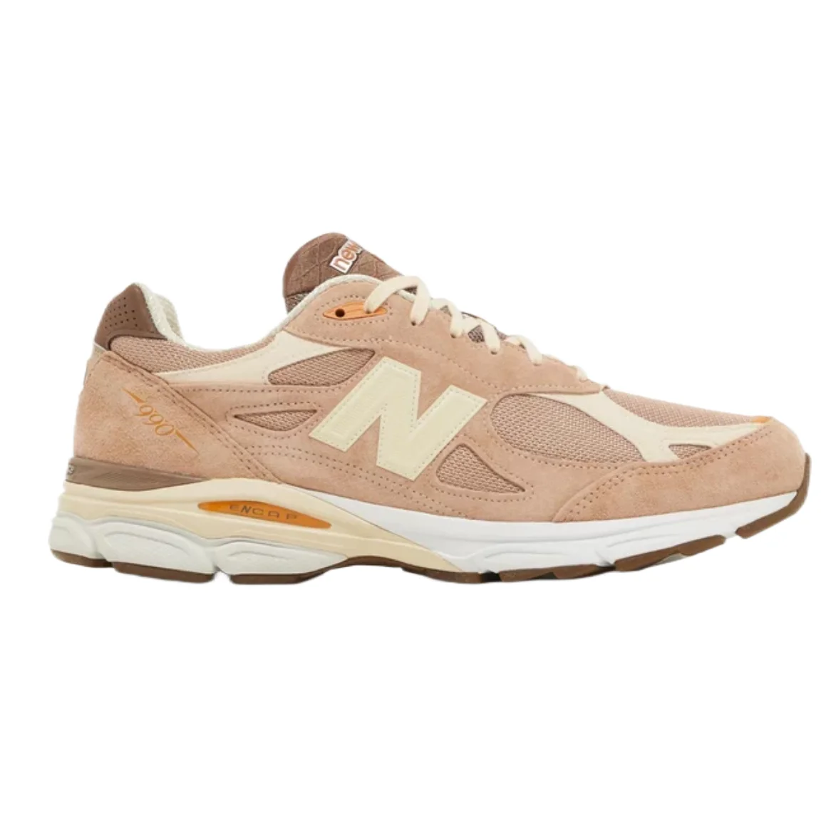 New Balance New Balance 990 Made in UK Sail/University Red Sneakers Brown - 1
