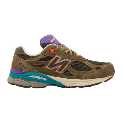 New Balance New Balance 990V7 Olive/Teal Sneakers Brown - 1