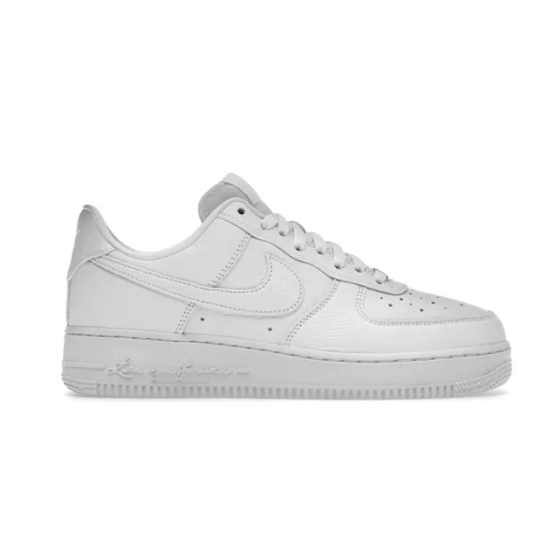 Nike Nike Air Force 1 White Leather Sneakers White - 1