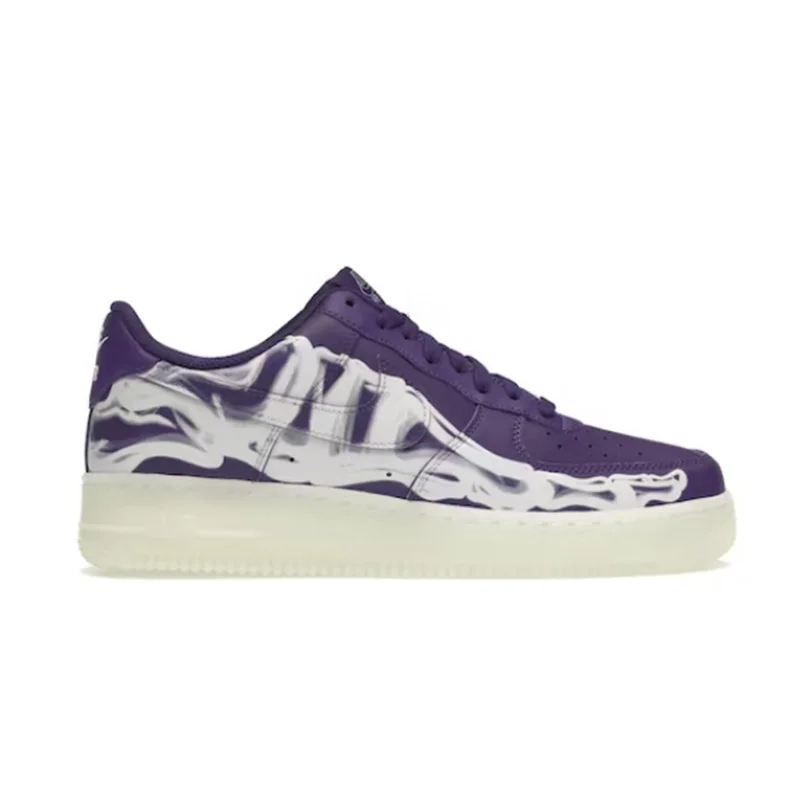 Nike Nike Air Force 1 Purple Skeleton Halloween CU8067-500 Sneakers Purple - 1