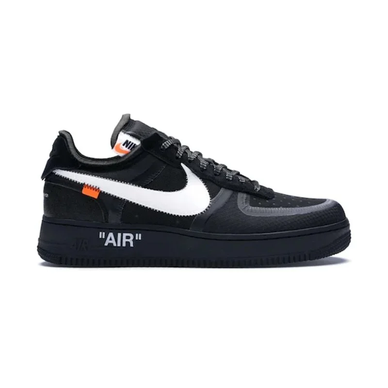 Nike Nike Air Force 1 Off-White 'Triple Black' Sneakers Black - 1