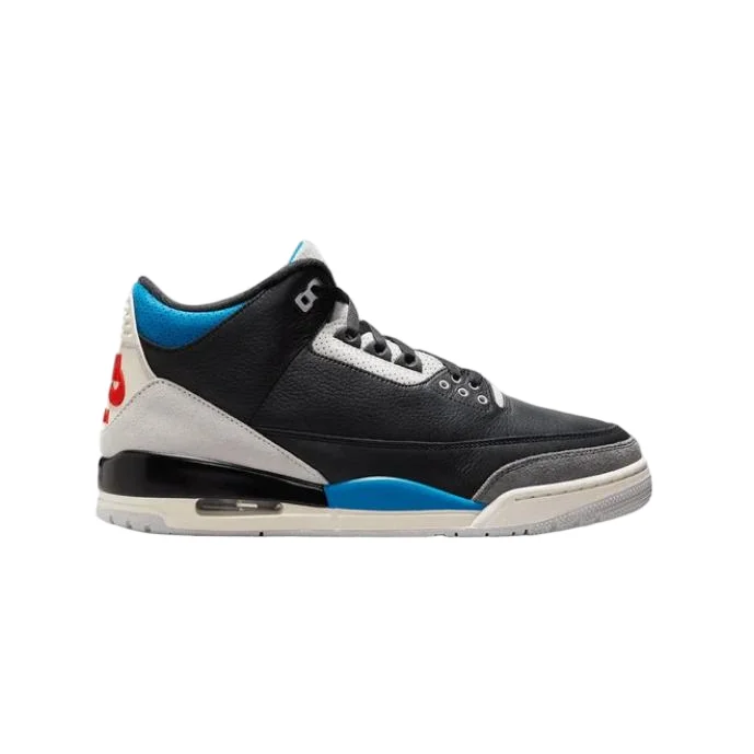 Jordan Nike Air Jordan 3 Black/Blue/White Sneakers Black - 1