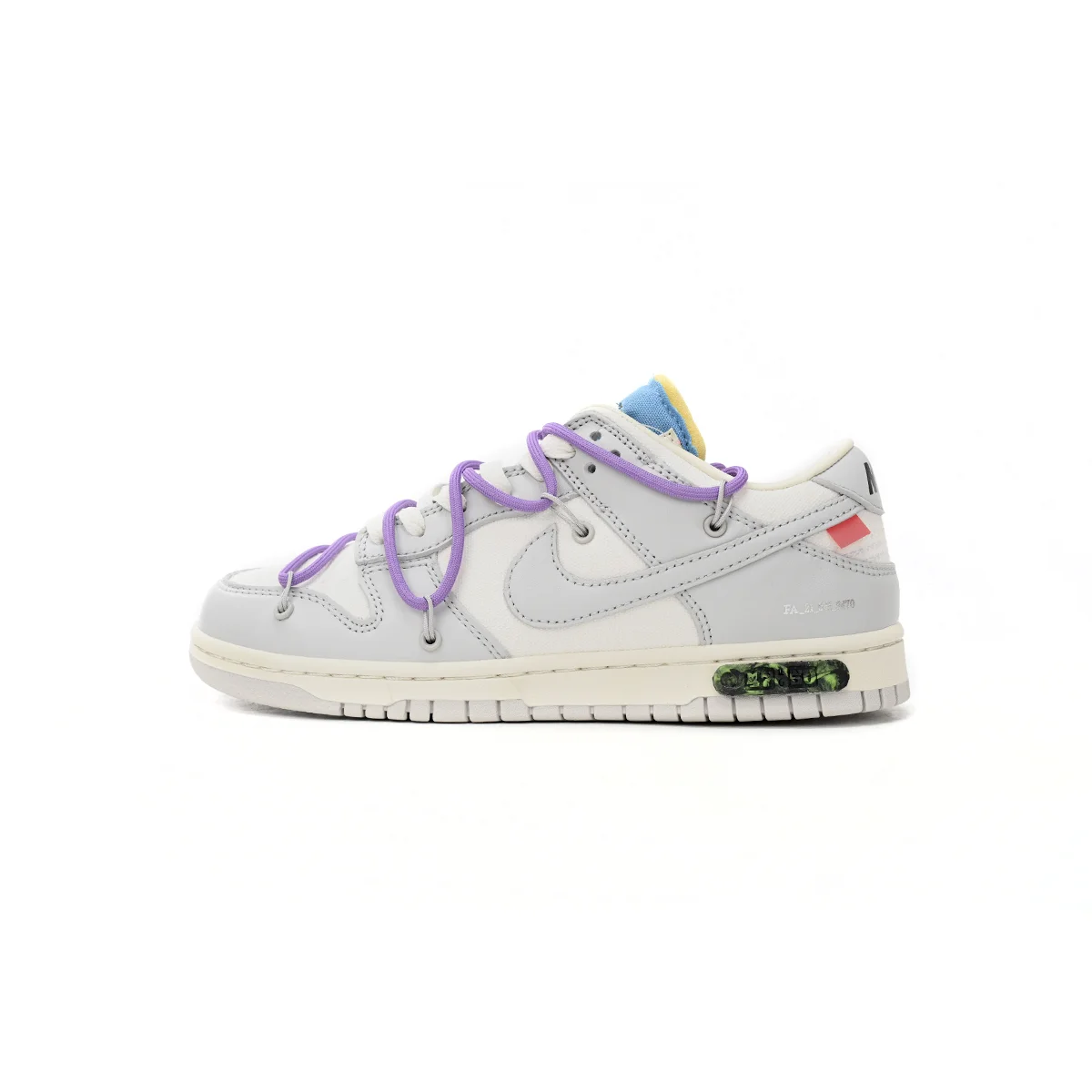 Nike Nike Dunk Low Off-White 'Purple' Sneakers Grey - 1
