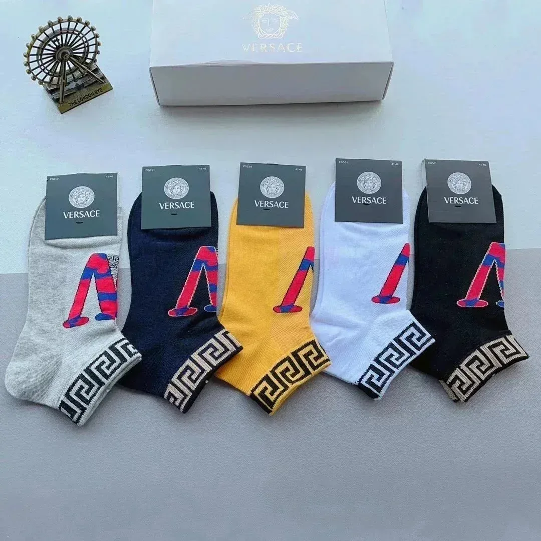 Versace Versace Medusa Logo Socks in Various Colors Black - 1