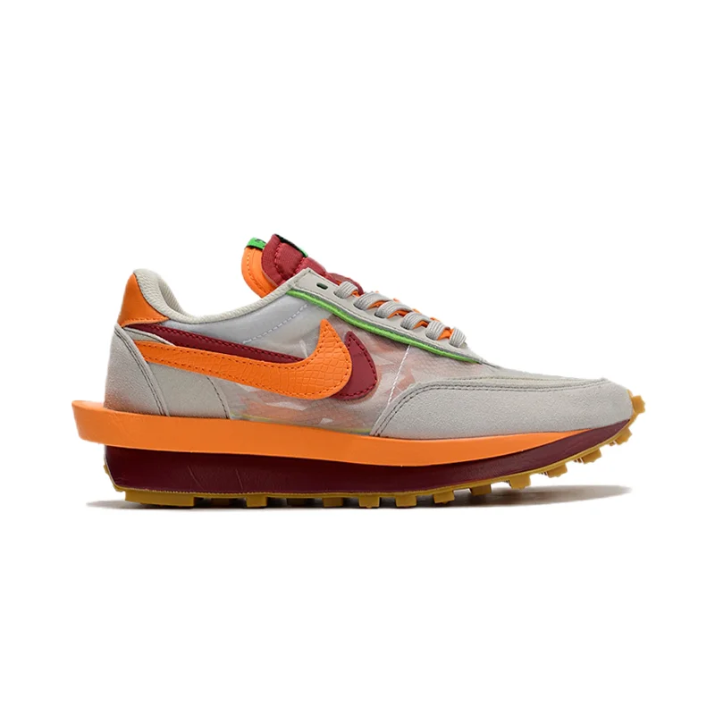 Nike Nike Sacai LW Waffle Orange/Red/Grey Sneakers Grey - 1