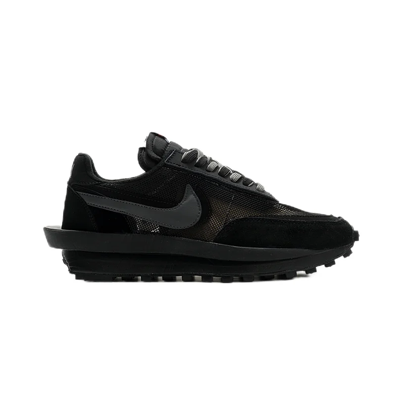 Nike Nike Sacai Waffle Triple Black Sneakers Black - 1