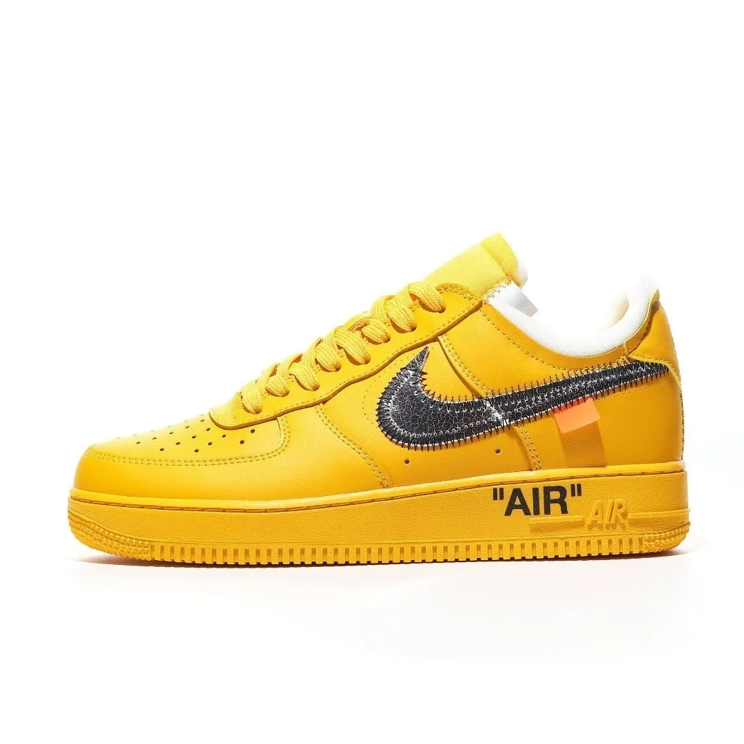 Nike Nike Air Force 1 Off-White 'University Gold' Sneakers Yellow - 1