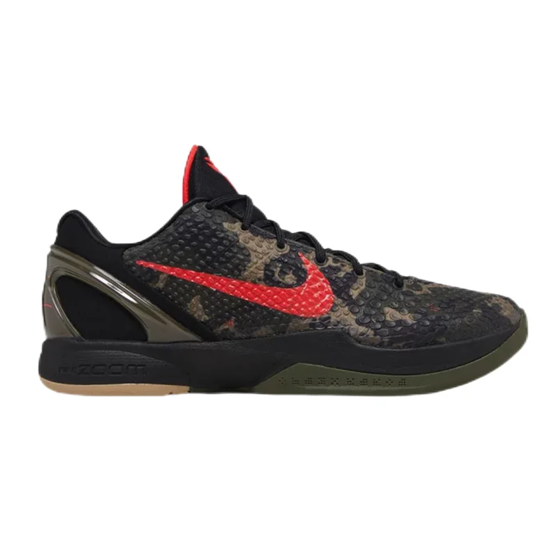 Nike Nike Air Zoom Kobe 6 Camo Red Sneakers Multicolor