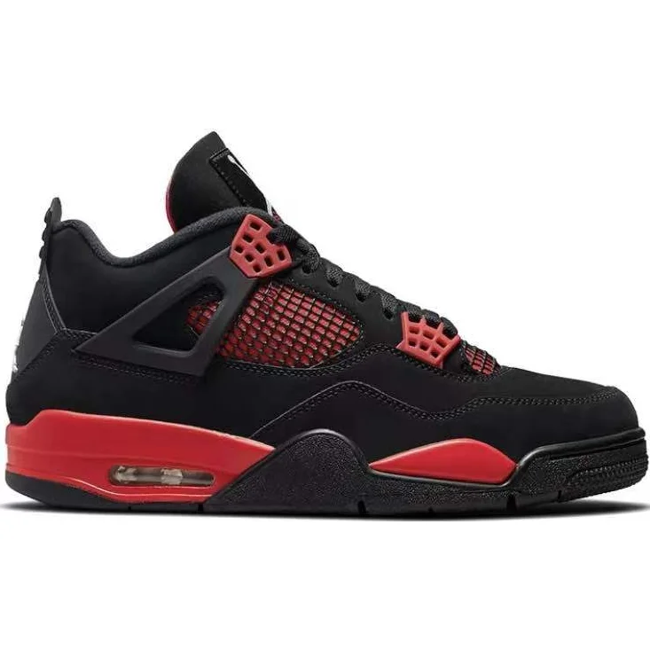 Jordan Nike Air Jordan 4 Bred Sneakers Black - 1