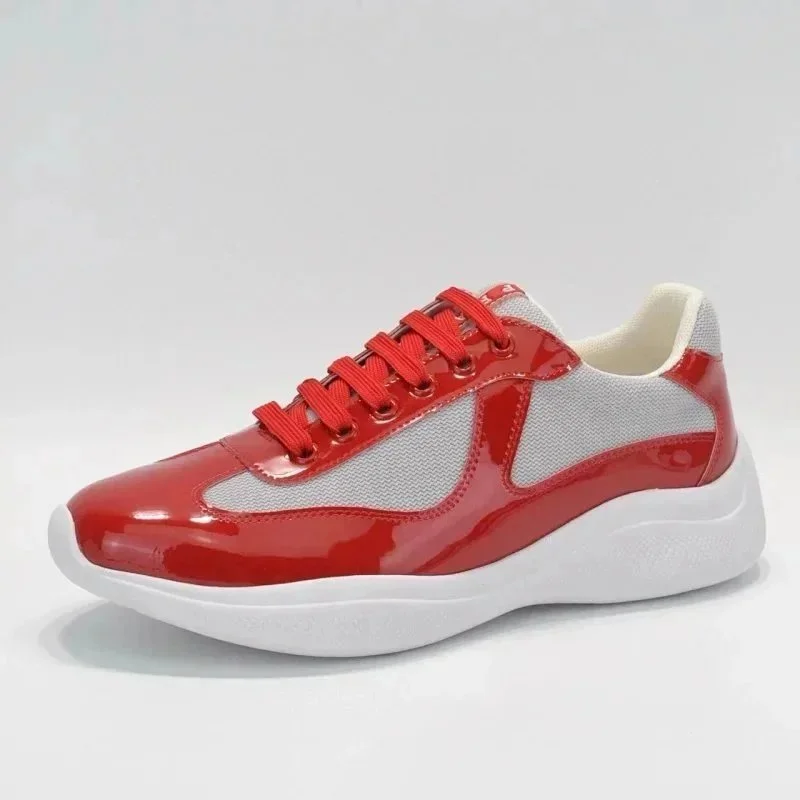Other Red & White Patent Leather Sneakers Red - 1