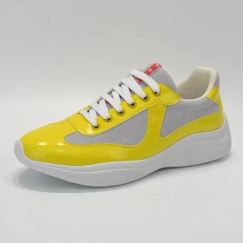 Prada Prada Re-Edition Yellow & Grey Sneakers Yellow - 1