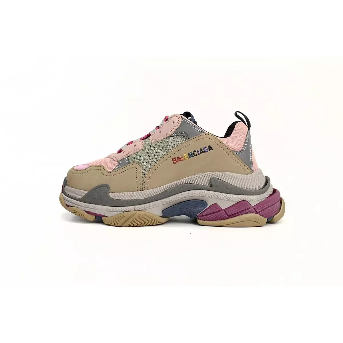 Balenciaga Balenciaga Triple S Ash Pink Sneakers Pink - 1
