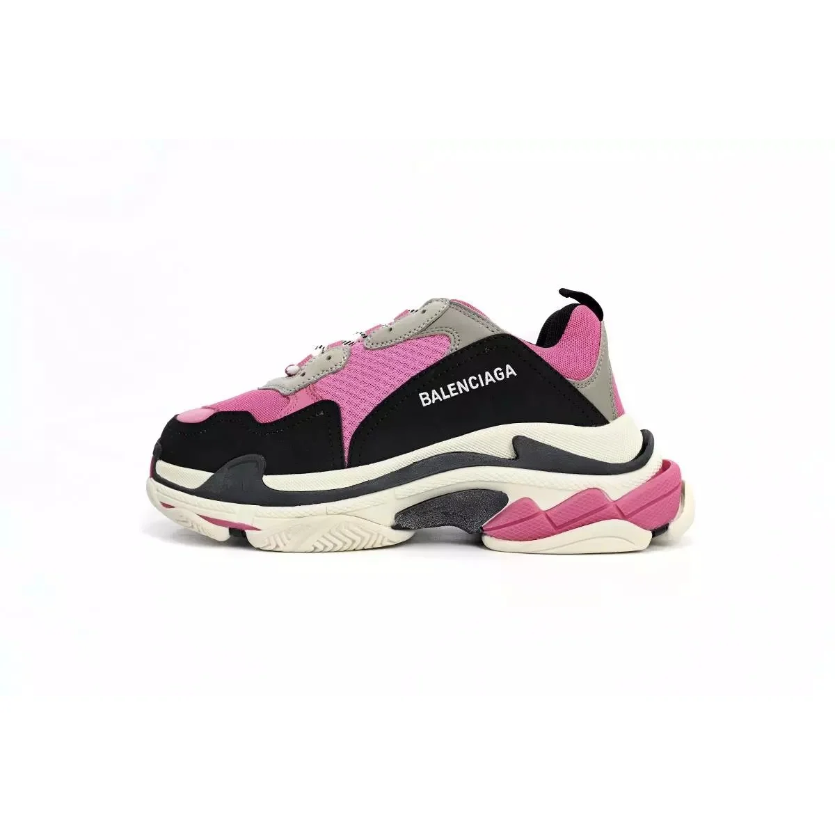 Balenciaga Balenciaga Triple S Plum Red Sneakers Pink - 1