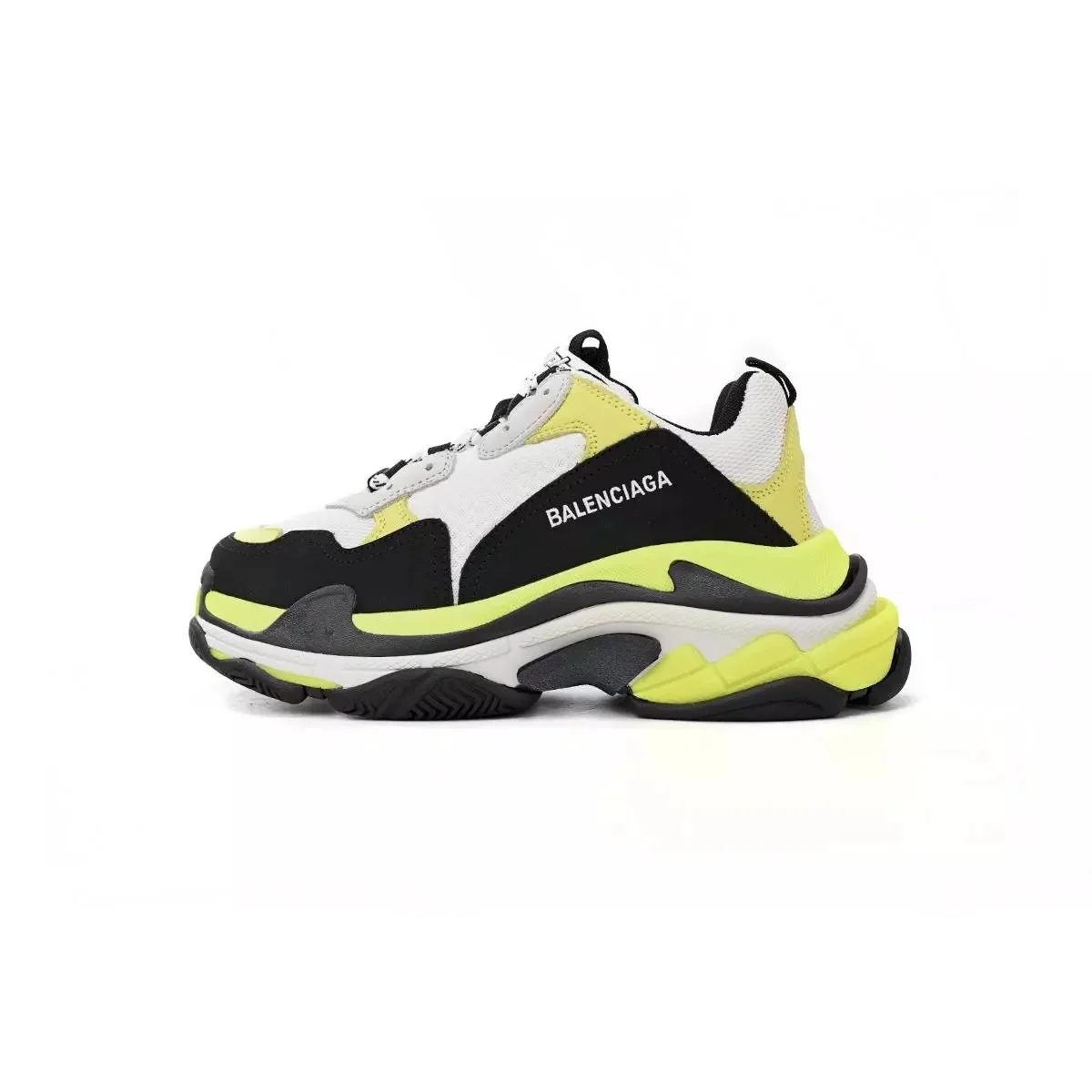 Balenciaga Balenciaga Triple S Black White Yellow Sneakers Black - 1