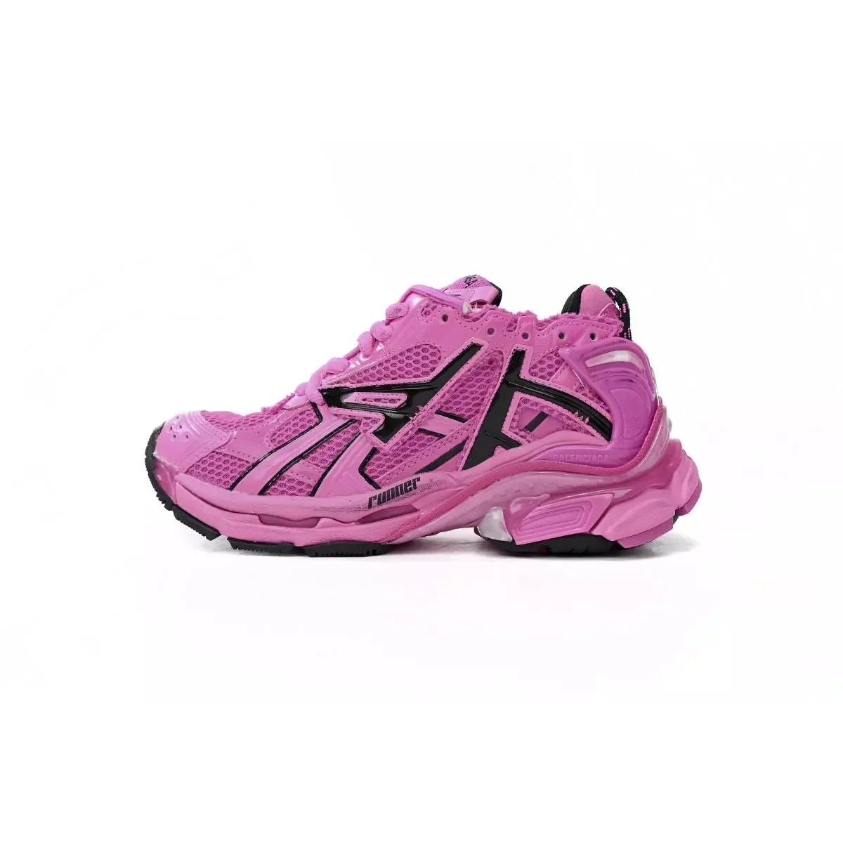 Balenciaga Balenciaga Triple S Runner Pink Black Sneakers Pink - 1
