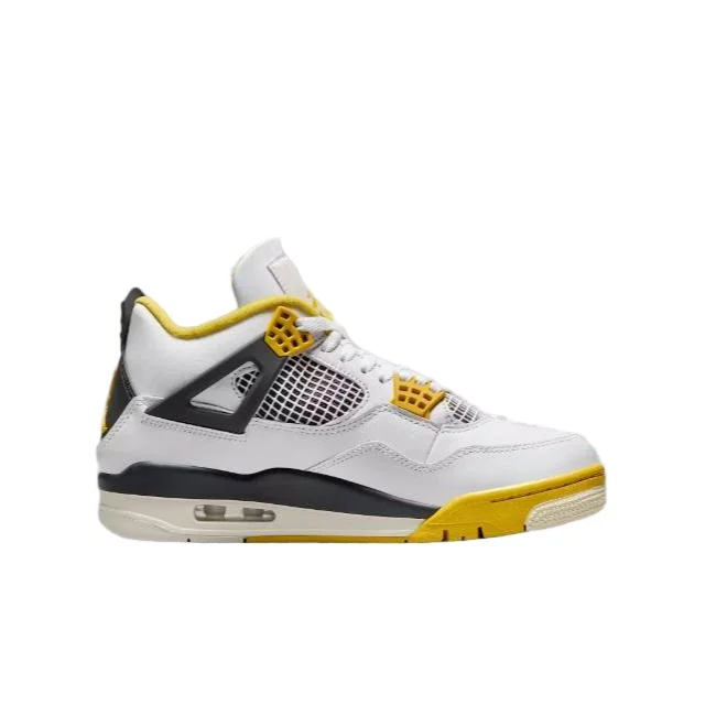Jordan Nike Air Jordan 4 White/Yellow Sail Sneakers White - 1