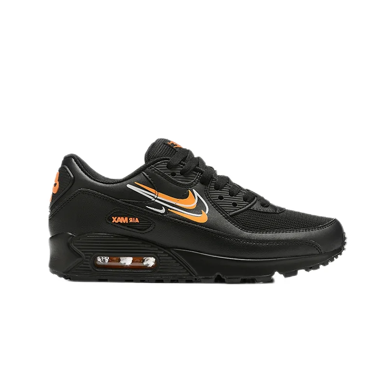 Nike Nike Air Max 90 Triple Black Orange Sneakers Black - 1