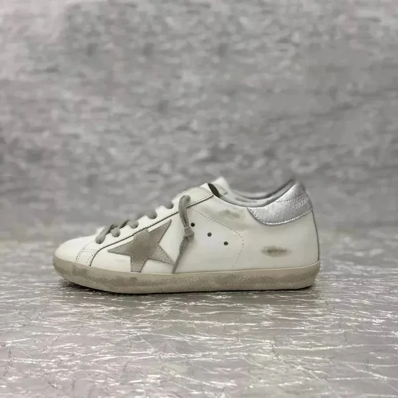 Golden Goose Golden Goose Super-Star Star Patch Sneakers White/Silver White - 1