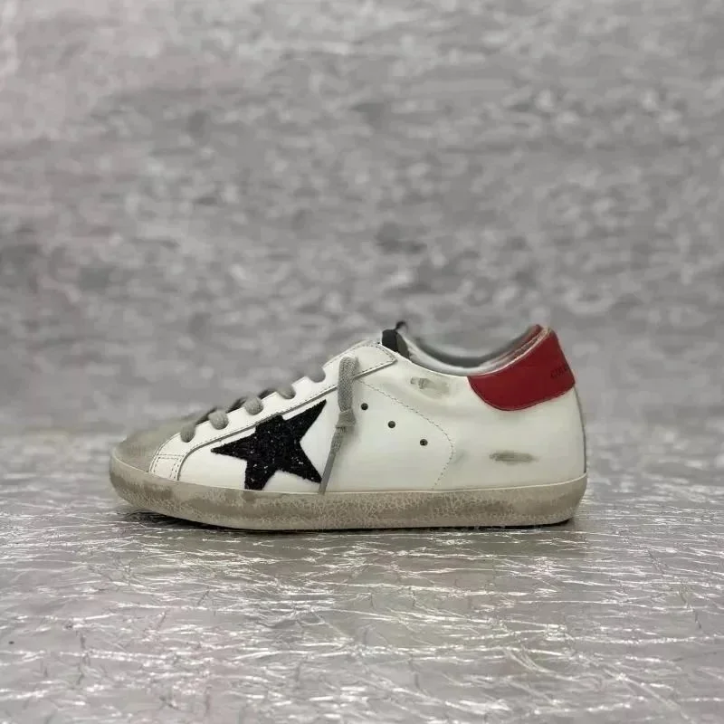 Golden Goose Golden Goose Super-Star White/Black Red Sneakers White - 1