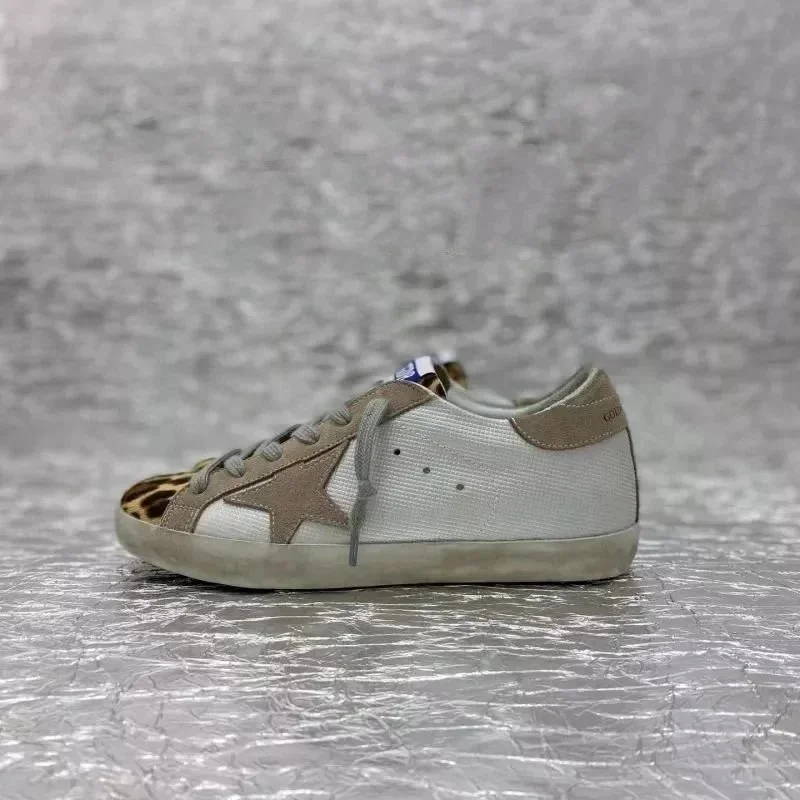 Golden Goose Golden Goose Super-Star Leopard Star Sneakers Beige - 1