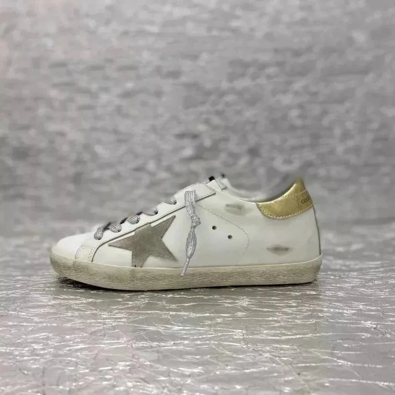 Golden Goose Golden Goose Super-Star White/Gold Sneakers White - 1