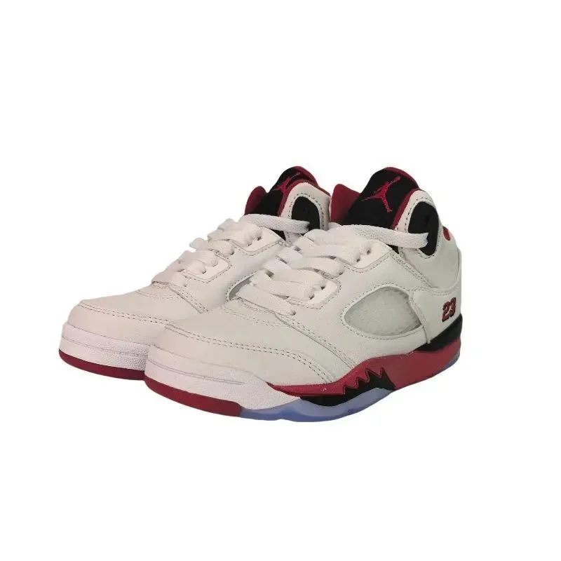 Jordan Nike Air Jordan 5 White/Red Sneakers White - 1