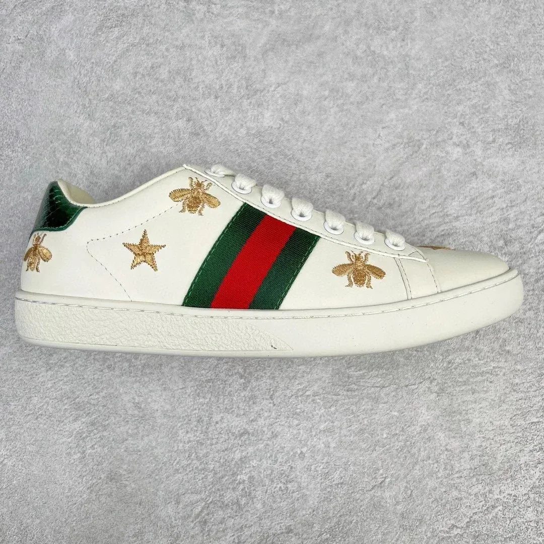 Gucci Gucci Ace Bee Embroidery White Sneakers White - 1