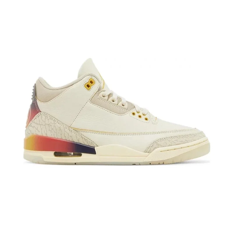 Jordan Nike Air Jordan 3 J Balvin Medellín Sunset Sneakers White - 1