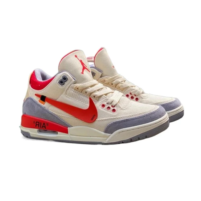 Jordan Nike Air Jordan 3 Muslin DH7139-100 Sneakers Beige - 1