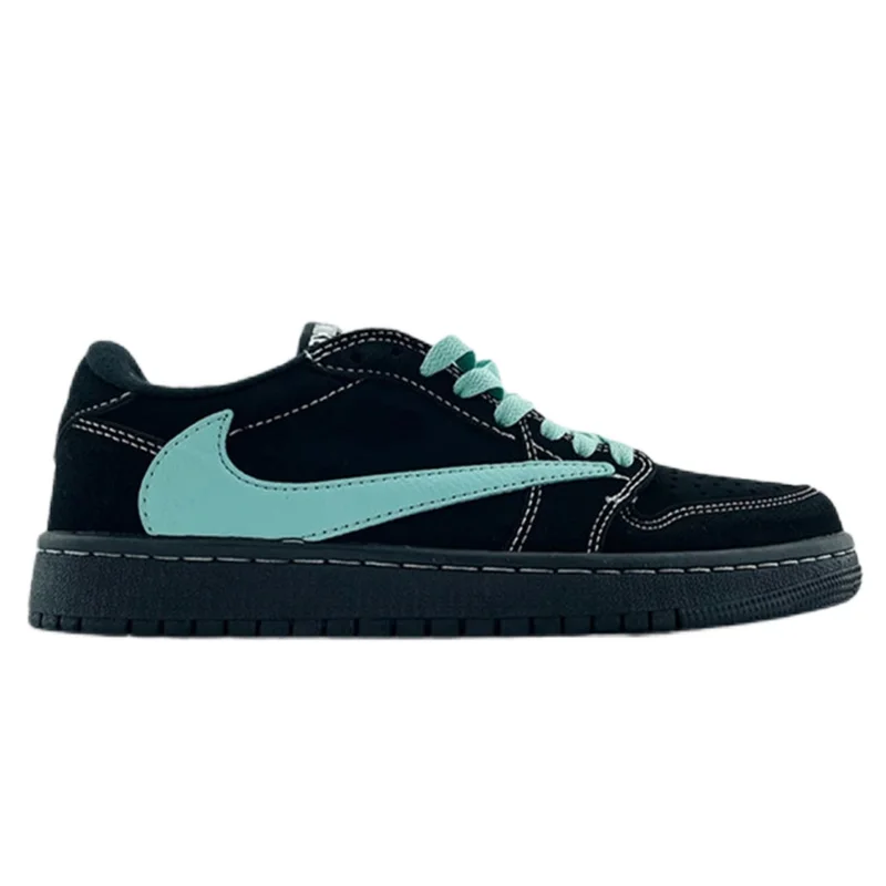 Jordan Nike Air Jordan 1 Low Black/Tiffany Blue Sneakers Black - 1