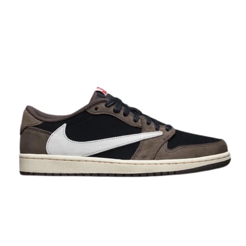 Jordan Nike Air Jordan 1 Low 'Travis Scott' Sneakers Brown - 1