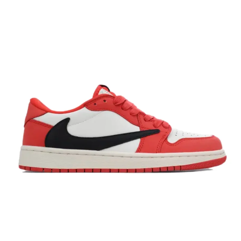 Jordan Nike Air Jordan 1 Low Sail/University Red Sneakers Red - 1
