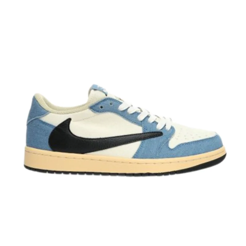 Jordan Nike Air Jordan 1 Low Denim Sail Blue Sneakers Blue - 1