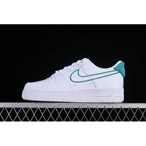 Nike Nike Air Force 1 White/Turquoise Sneakers White - 1